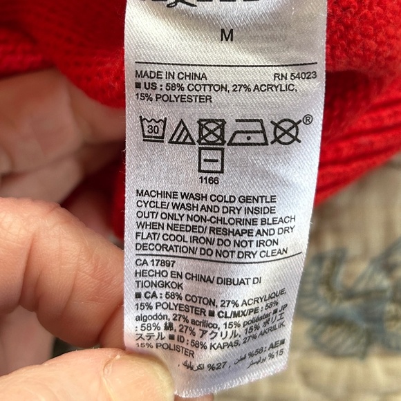 Old Navy Fair Isle Sequin Long Sleeve Casual Knit Sweater Size M - Picture 5 of 8